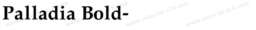 Palladia Bold字体转换